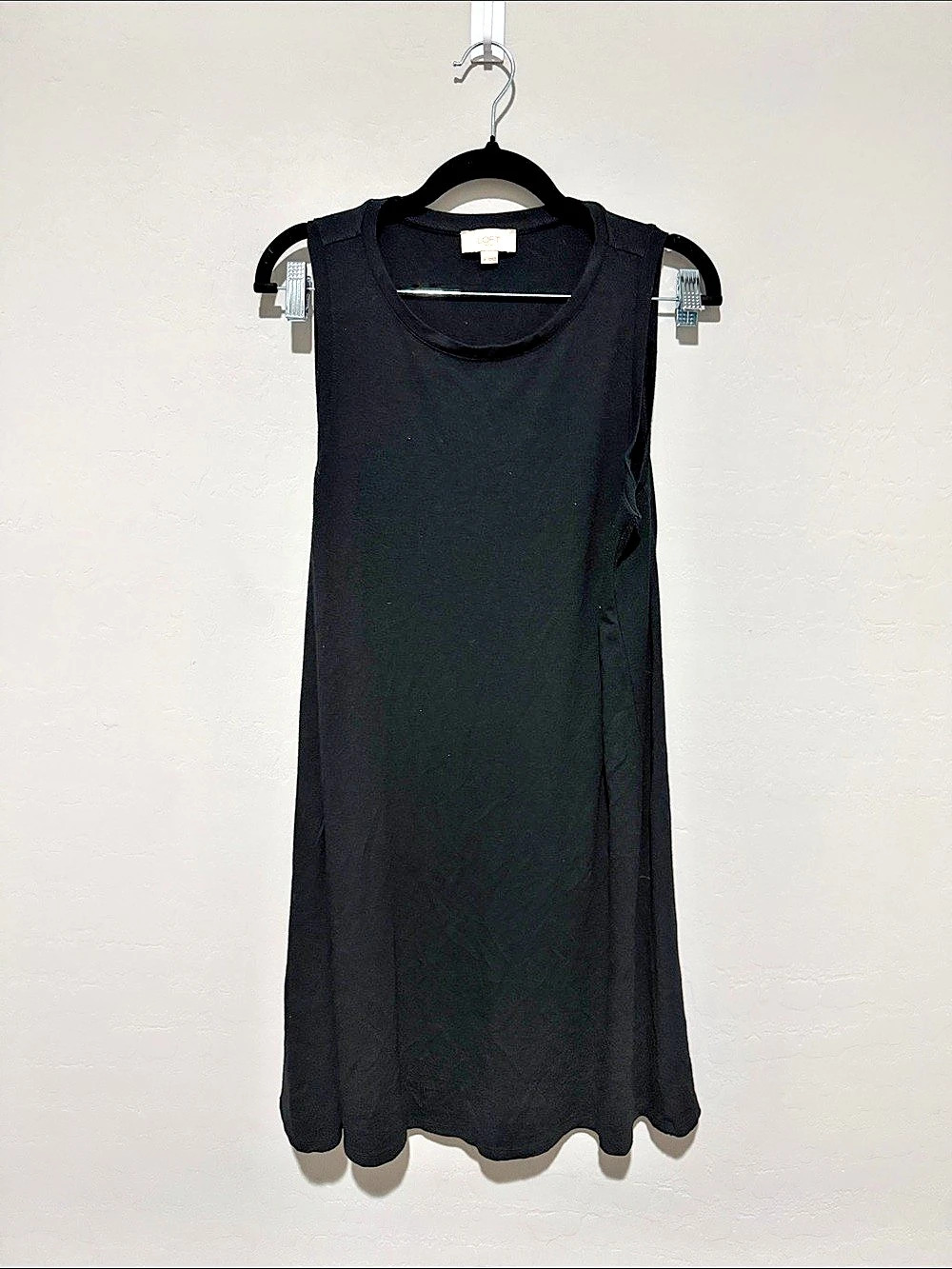 LOFT Sleeveless Midi Dress in Black Size Medium Like New
